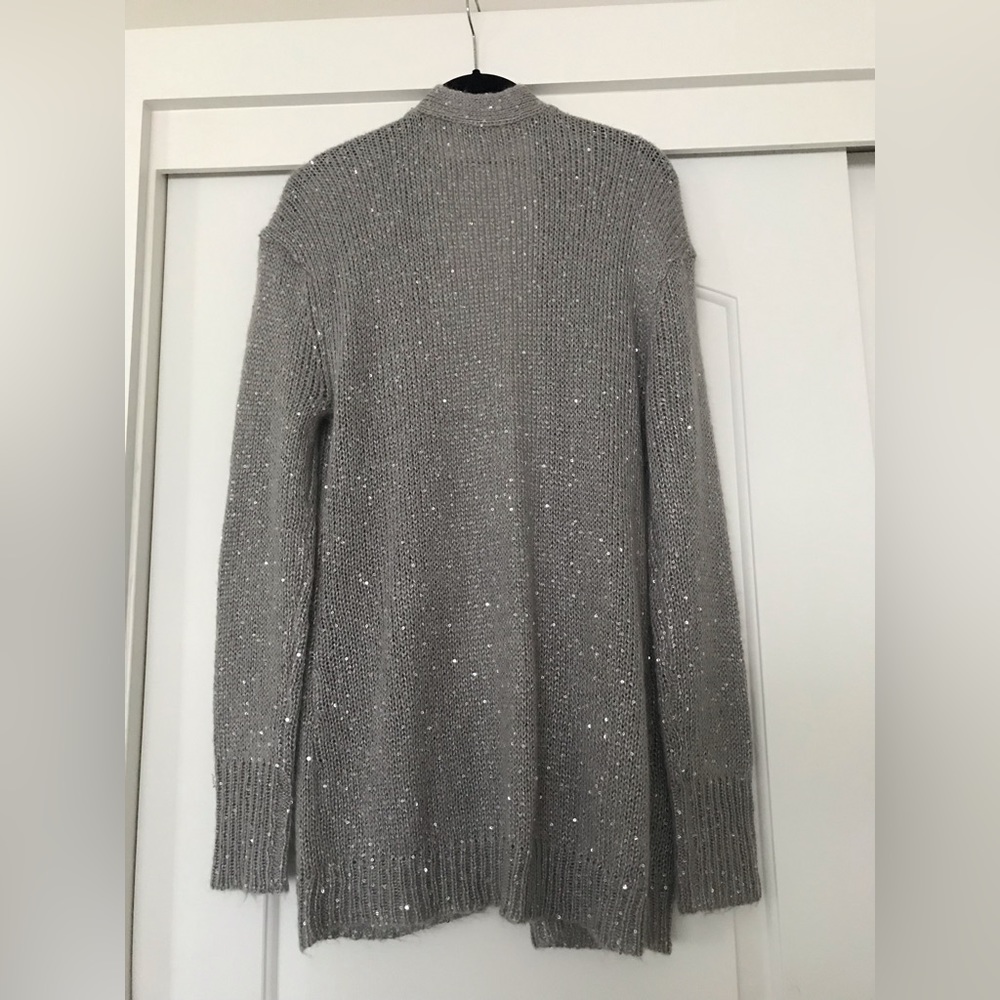 Halogen Open Front Sparkly Cardigan - image 2